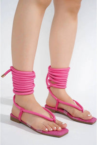 Cape Robbin - Women's Amorlyn Rope Tie Sandals