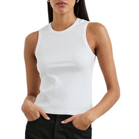By Together Lia Knit Tank in ivory - women's tank top