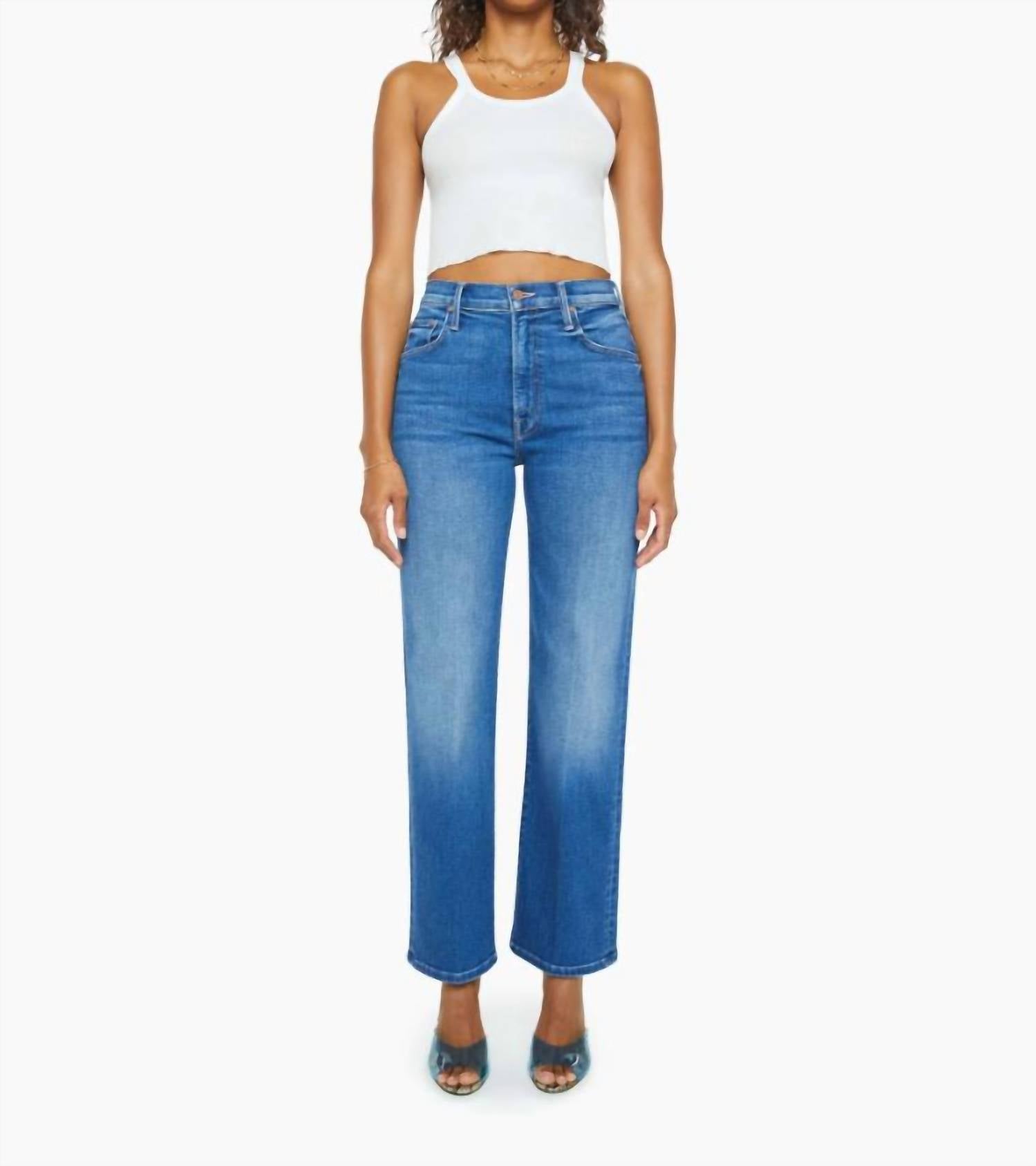 Mother - Rambler Zip Flood High-waisted Jeans