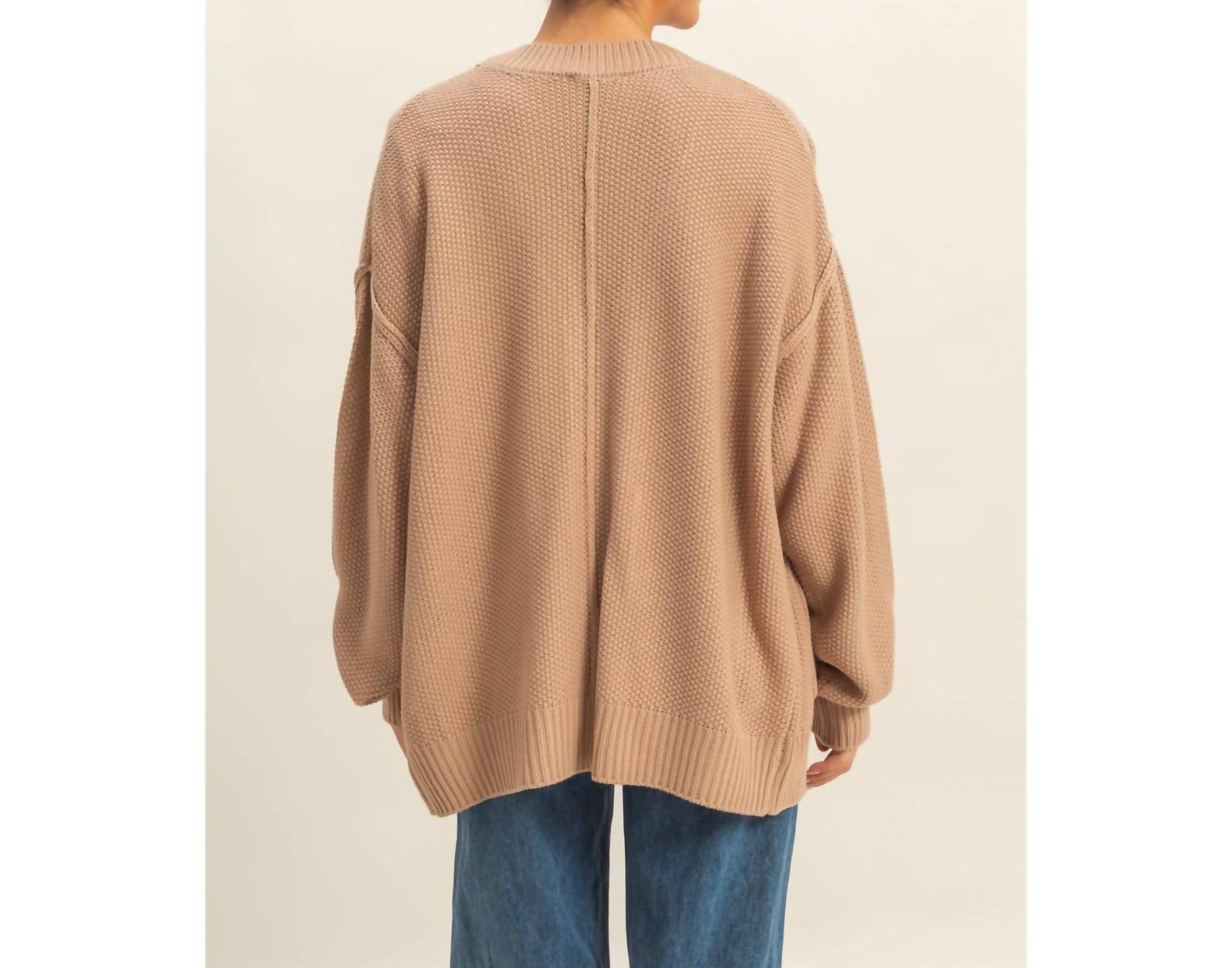 Hyfve - Button-Front Oversized Cardigan