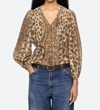 Sea - Claude Leopard Print Top