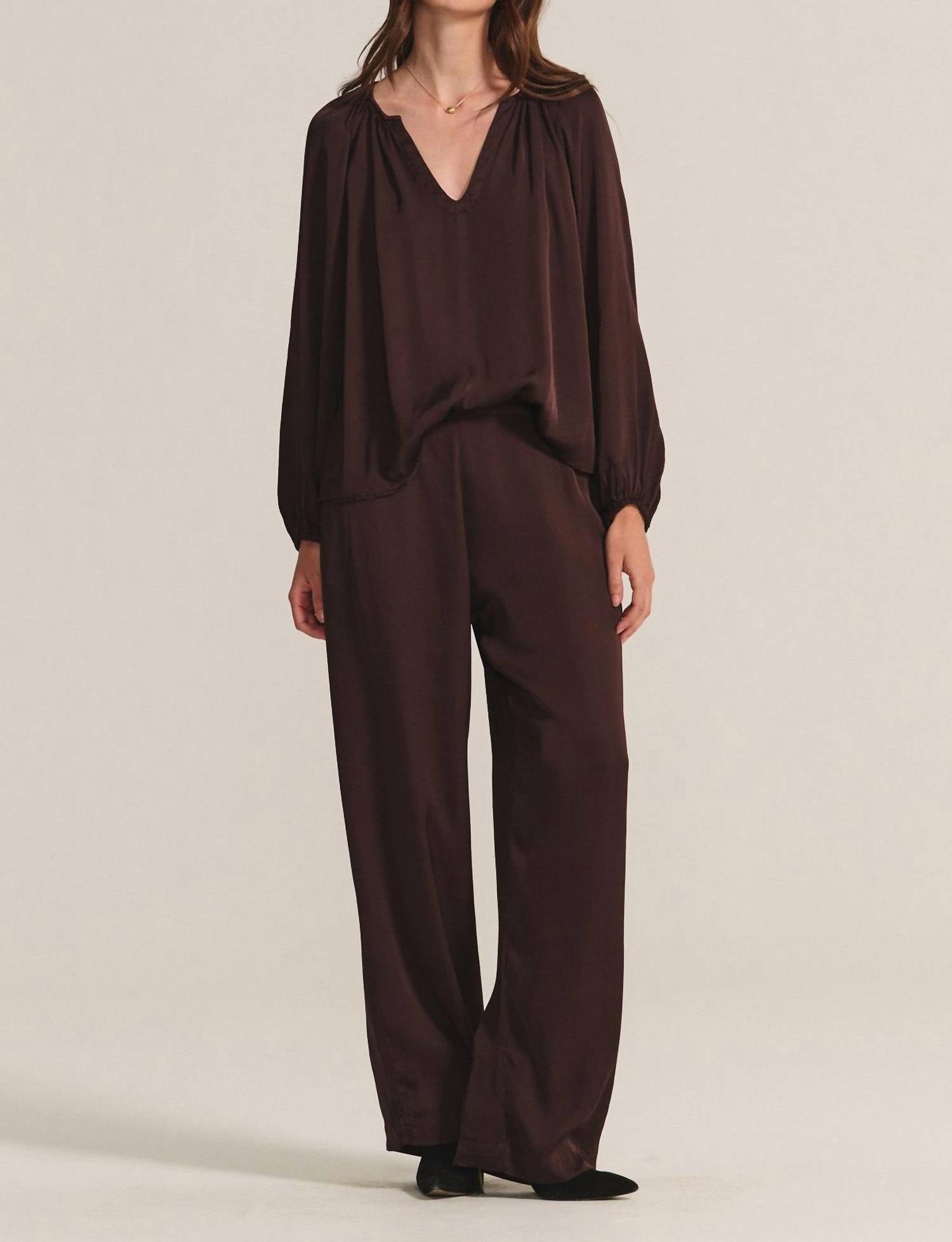 Velvet by Graham & Spencer Larkin Pants in mulch - women's pants - view 4