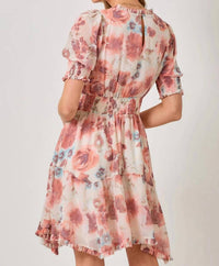 Mystree - Ruffle Detail Floral Dress
