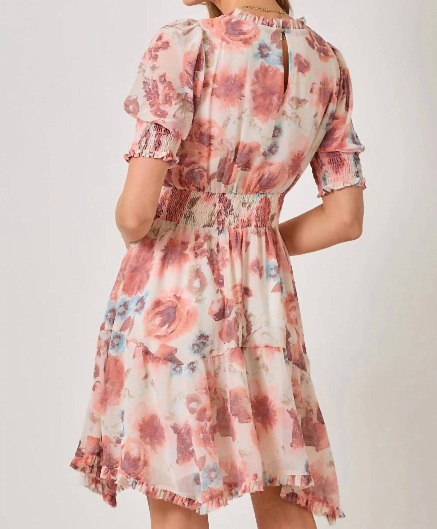 Mystree - Ruffle Detail Floral Dress