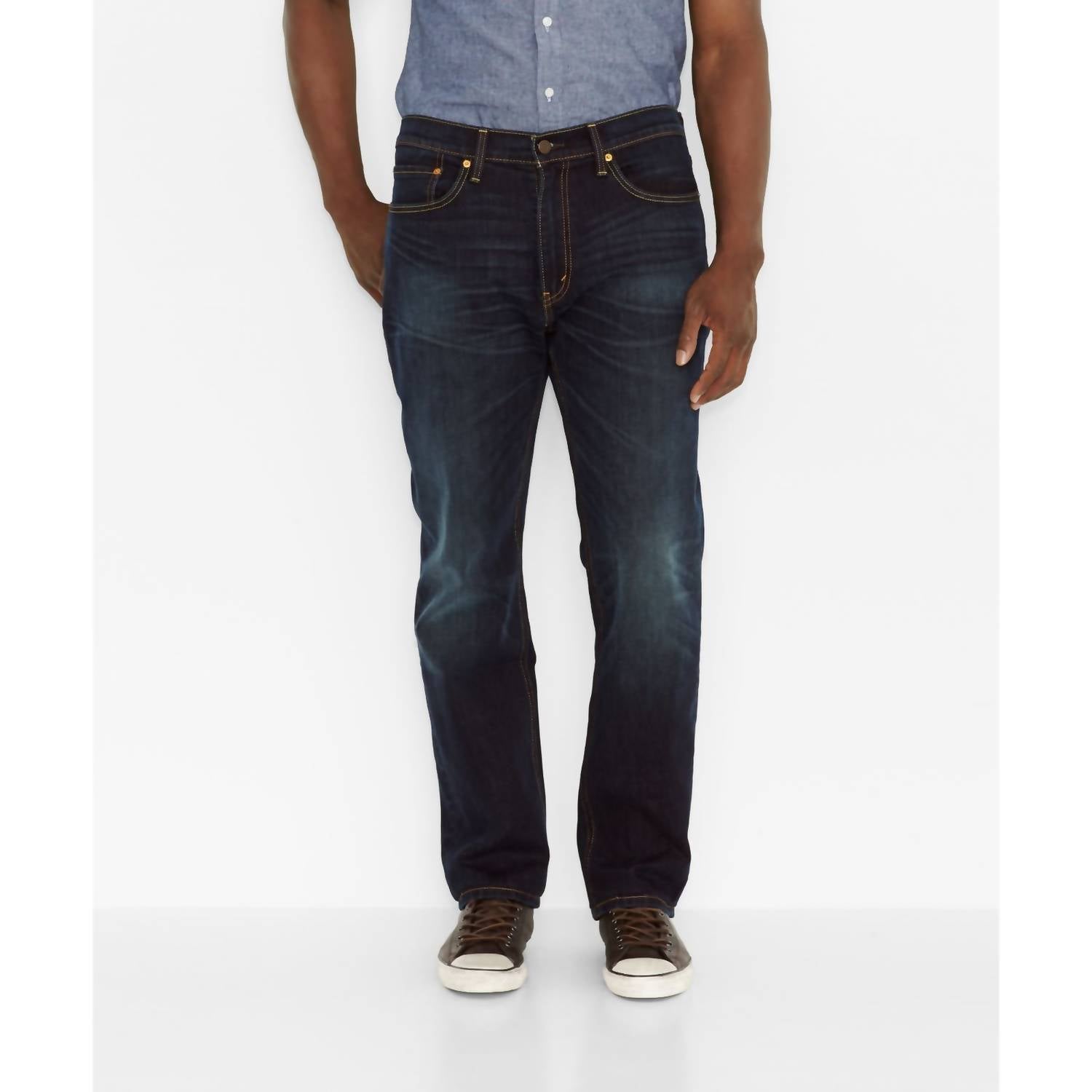LEVI'S Men's Athletic Taper Fit Stretch Jeans in dark blue - men's jeans