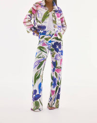 Joseph Ribkoff - FLORAL HIGH WAISTED TROUSERS