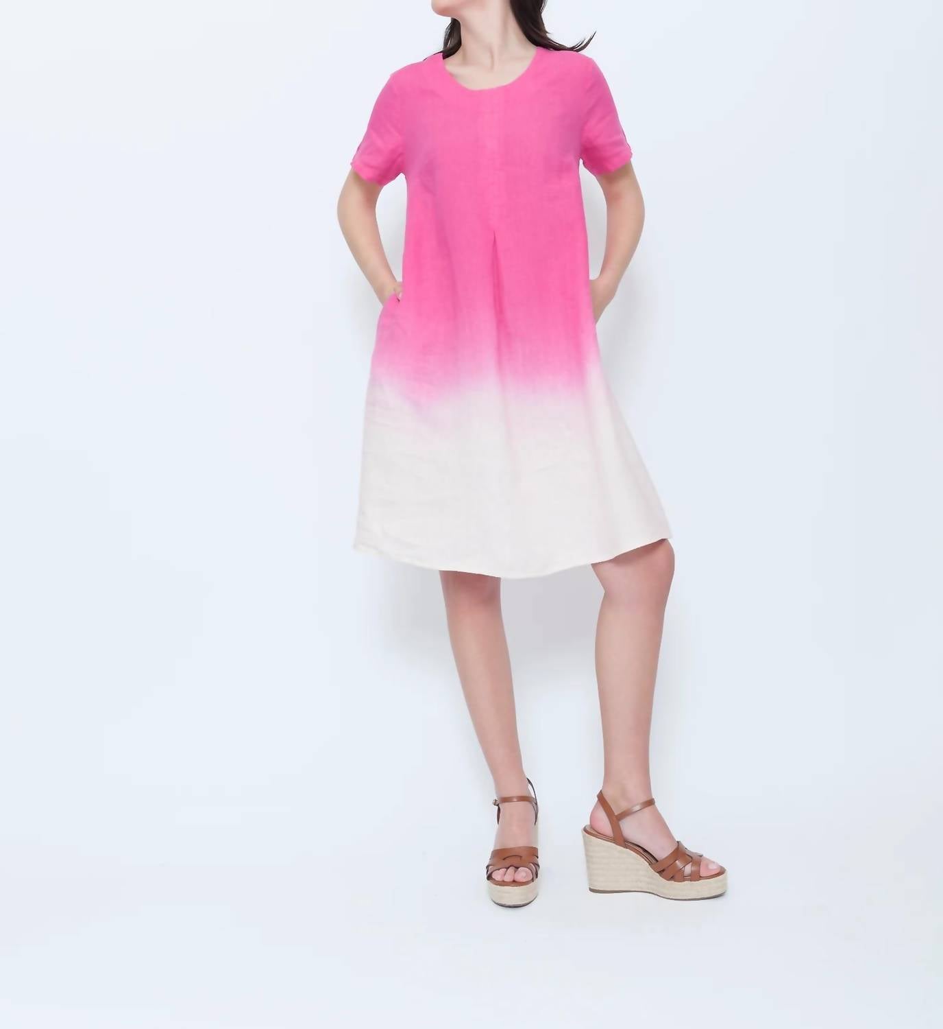 Blueberry - Simply Short Sleeve Midi Dress