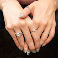 Starlette Women's Ella Stackable Ring in silver - women's jewelry - alternate view