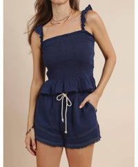 Sage The Label - Ruffle Smocked Top