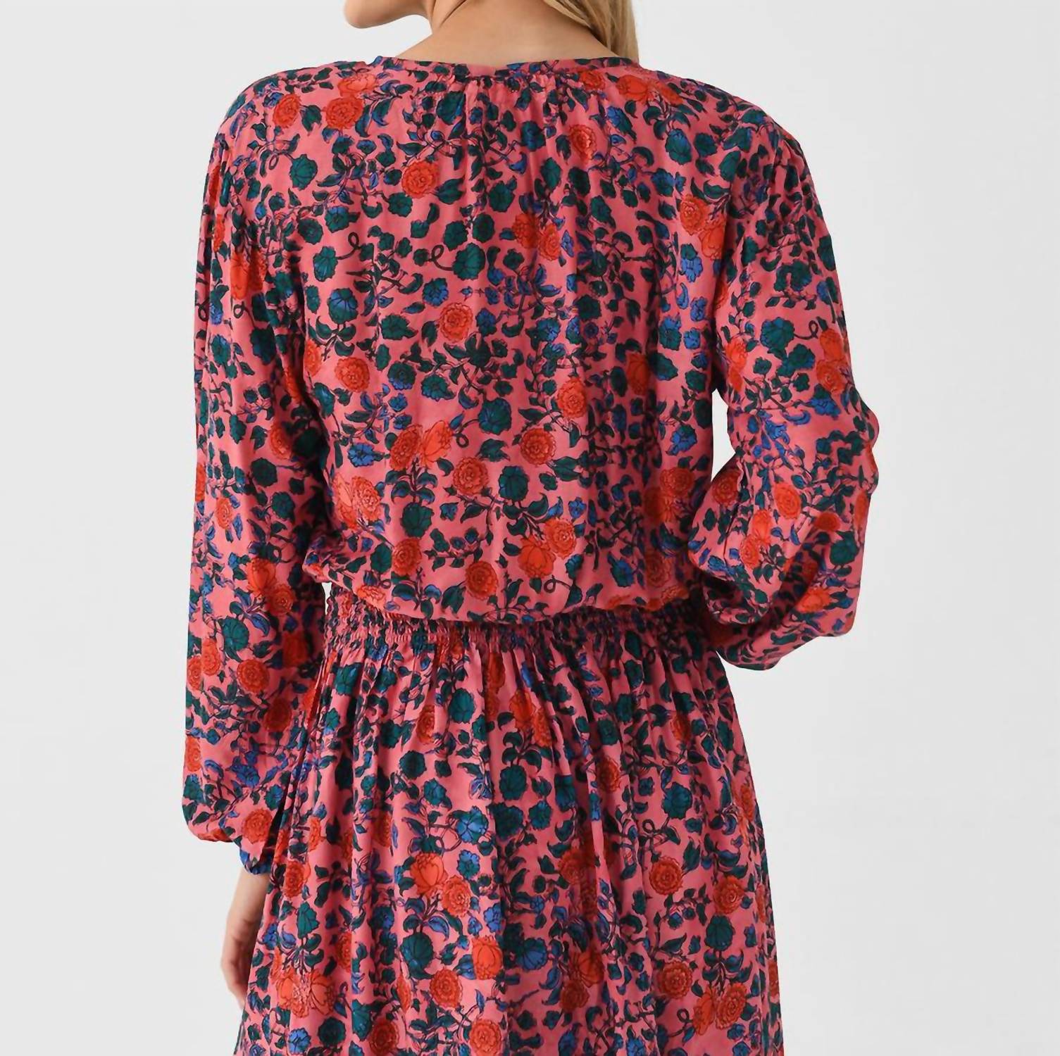 natalie martin Amelia Top in rose bandana - women's long sleeve top - view 4