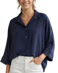 Renuar - Long Dolman Sleeves Blouse
