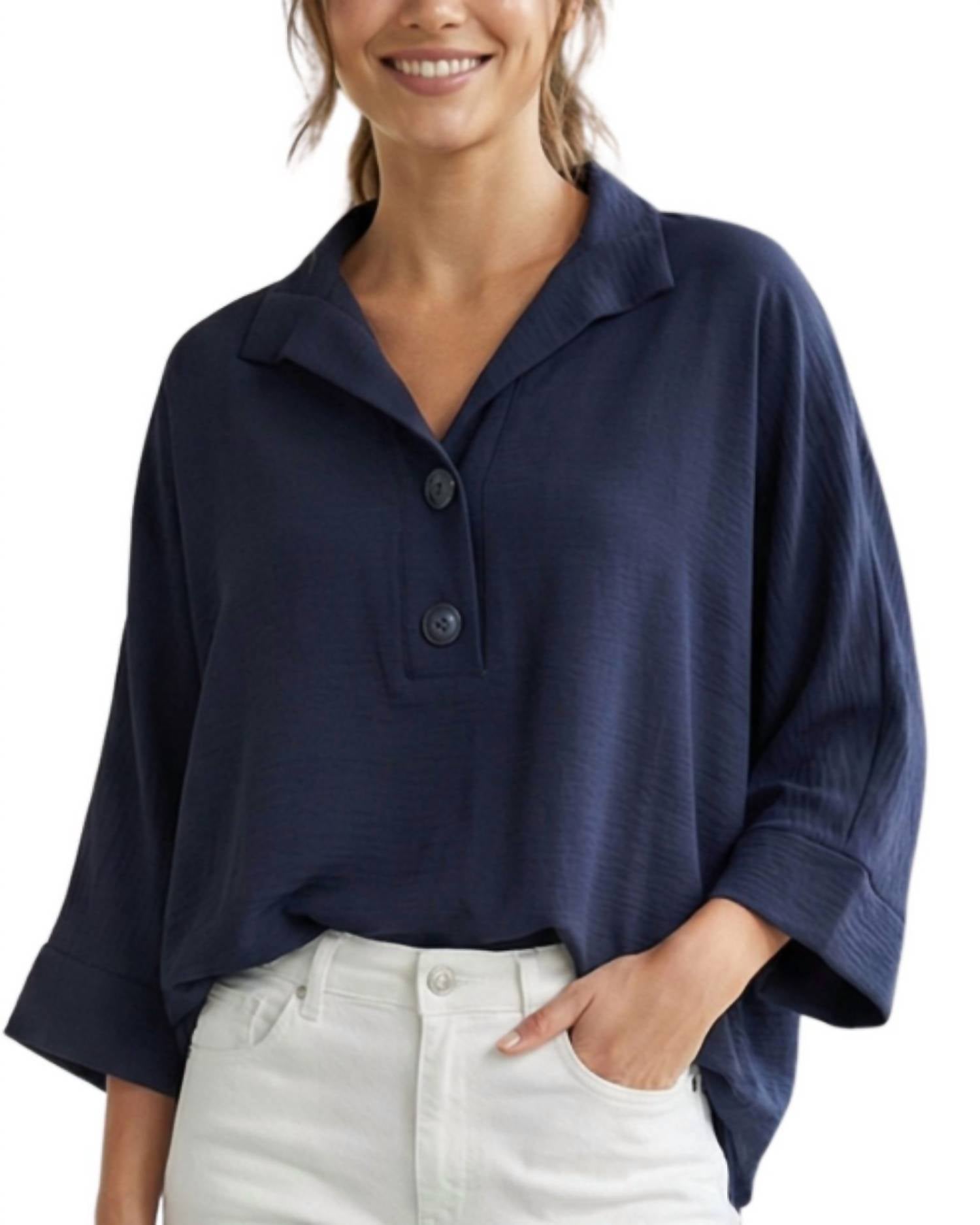 Renuar - Long Dolman Sleeves Blouse