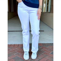 Mica Denim - High Rise Slim Straight Leg Pants