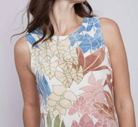CHARLIE B Floral Tiered Dress in island - women's dress - view 4