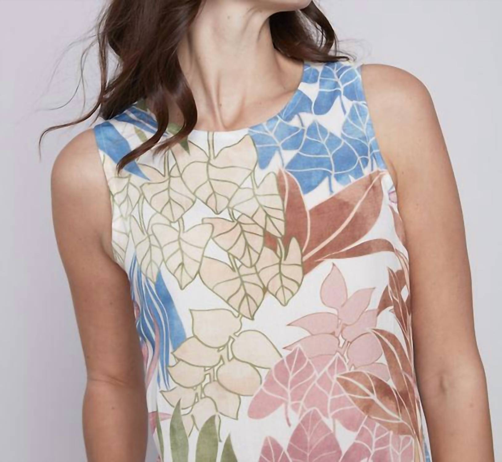 CHARLIE B Floral Tiered Dress in island - women's dress - view 4