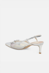 Dolce Vita Women's Kandi Heels in silver mesh - women's heels - view 9