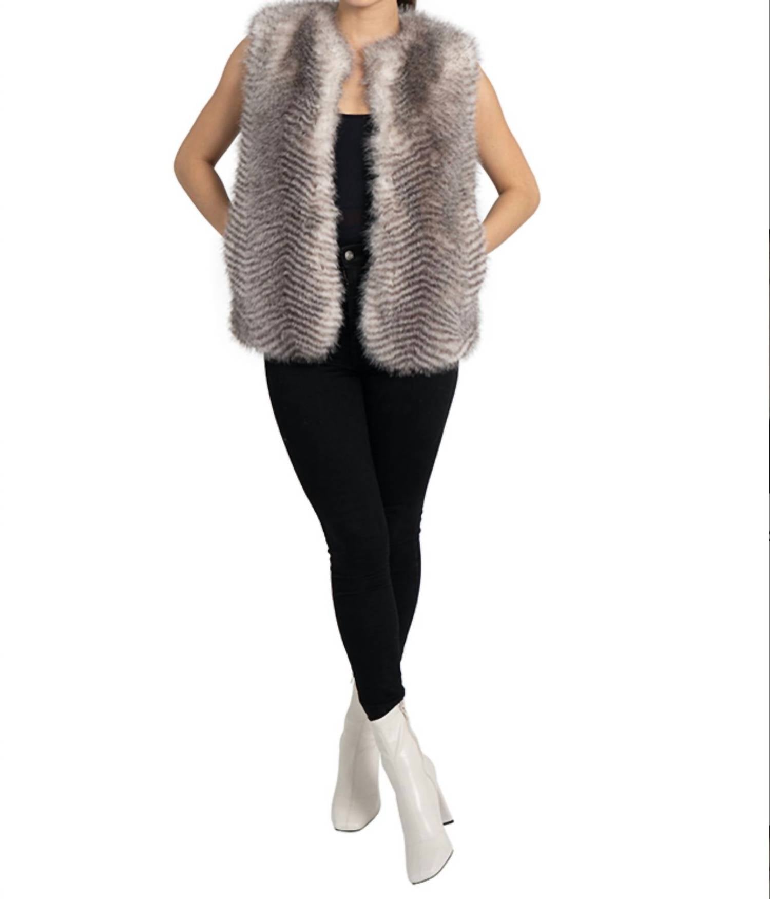 Love Token - Jetter Faux Fur Vest