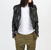 Schott N.Y.C. - Crop Leather Perfecto Moto Jacket