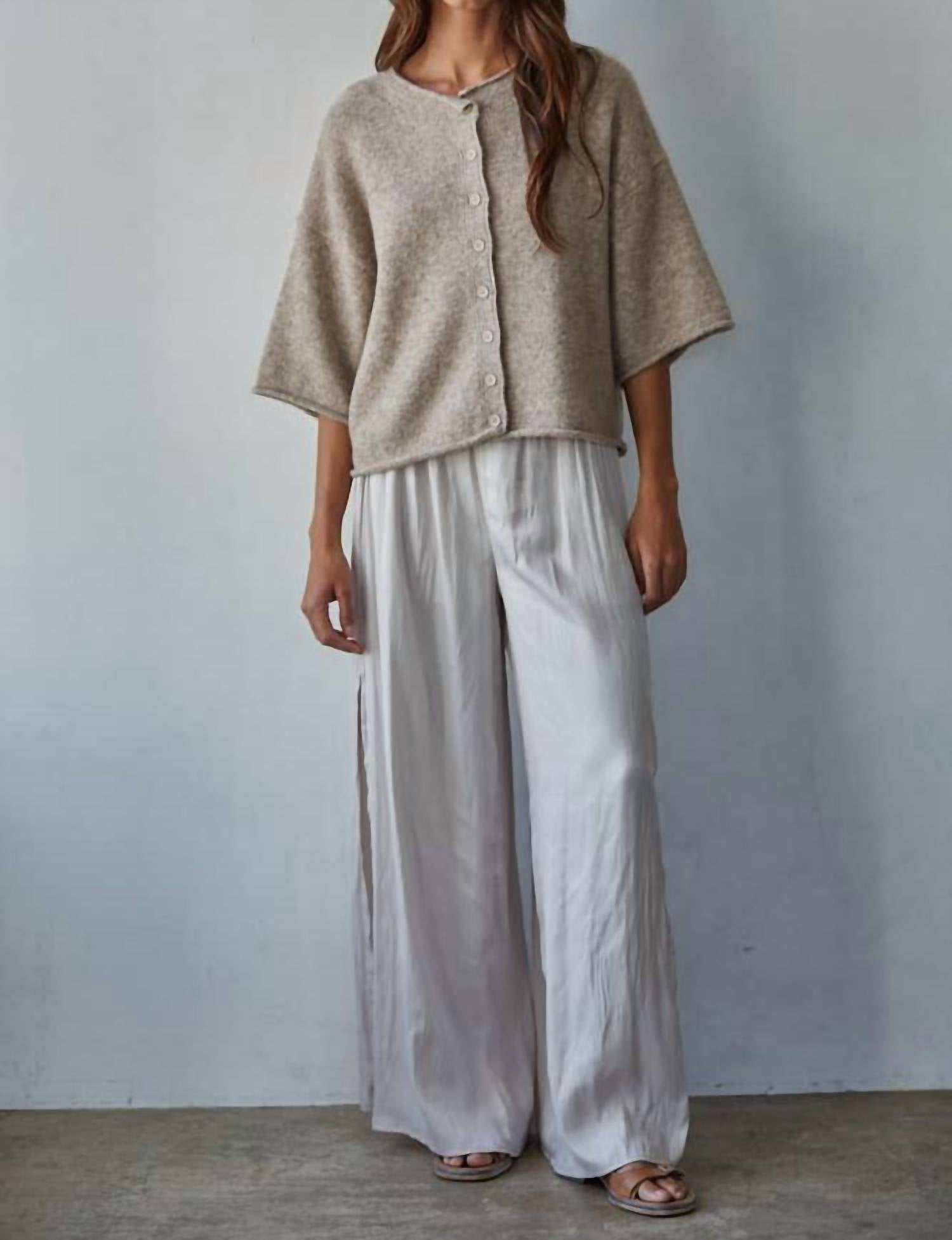 By Together - Quarter Sleeve Knit Cardigan