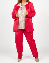 Geegee - Two Piece Set Jacket And Pants - Plus