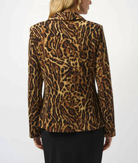 Joseph Ribkoff - Animal Print Fitted Blazer Jacket