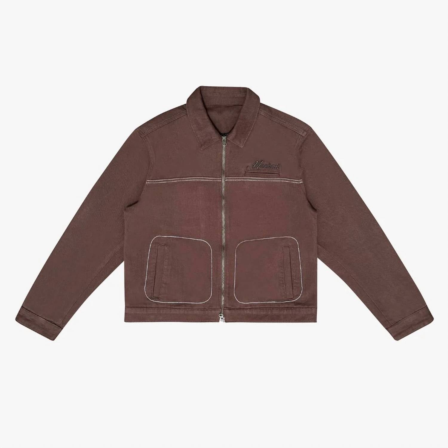 Mechali - Contrast Stitch Worker Jacket