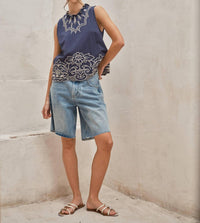 Aaron & Amber - Women's Retro Bermuda Shorts