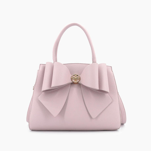 Like Dreams - Women's Park Bow Vegan Satchel Crossbody Bag