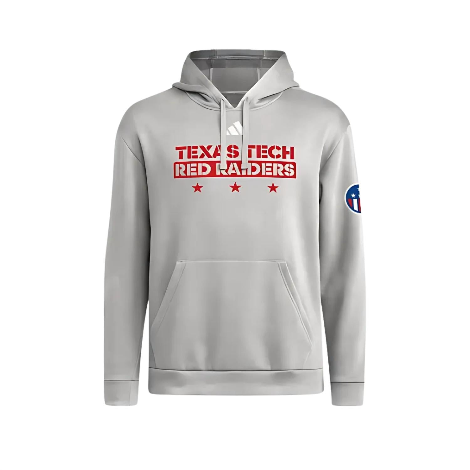 adidas Men's Texas Tech Red Raiders Patrick Mahomes Hoodie in charcoal - men's shirt