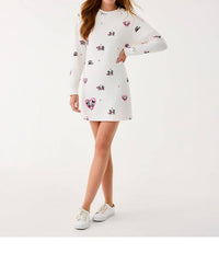 Lilly Pulitzer Ballad Long Sleeve Dress in coconut disney half drop - women's dress - view 4