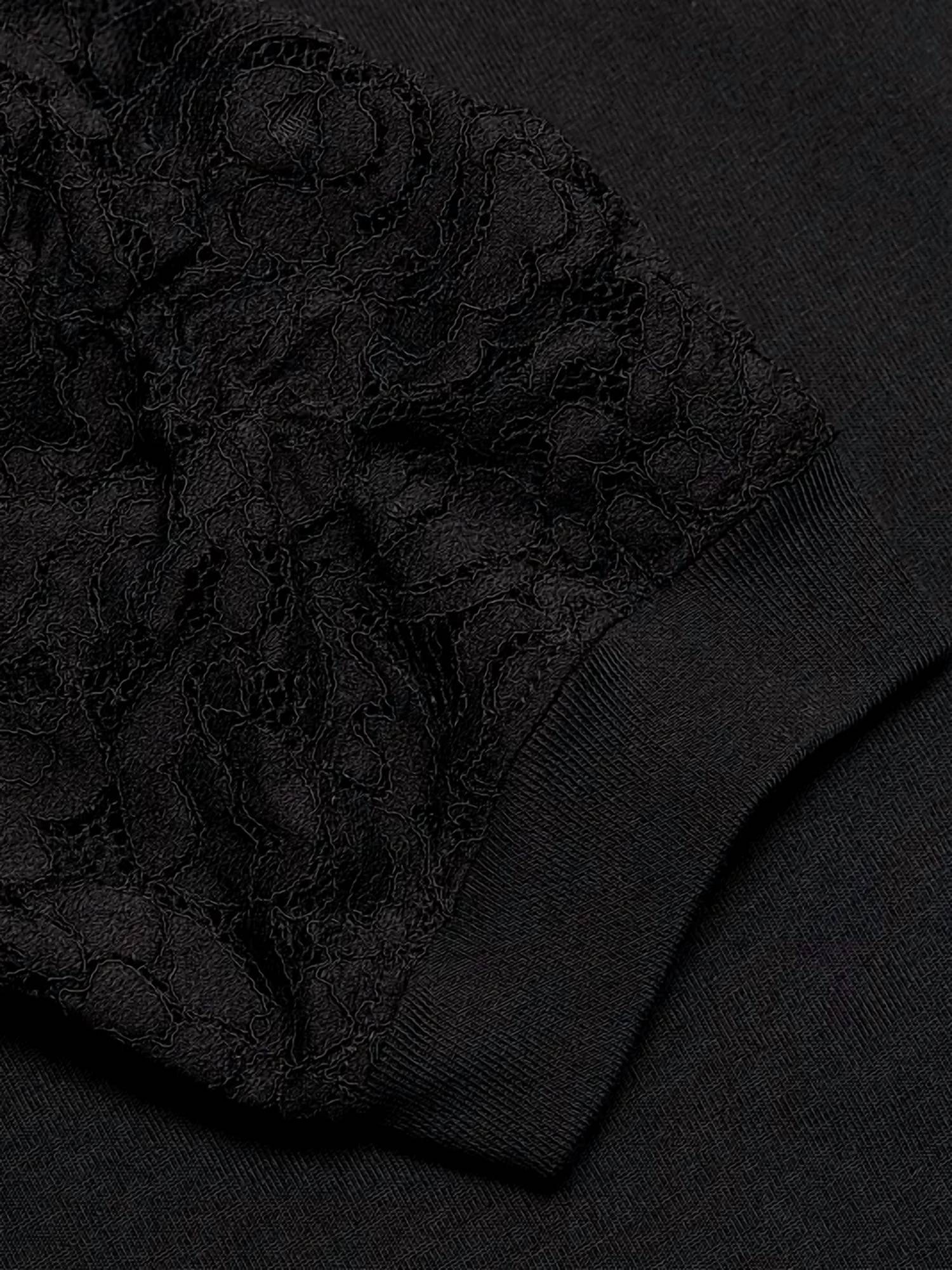 Frame - Frankie Lace Sleeve Tee
