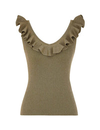 Zimmermann - Wylie Frill V-neck Top
