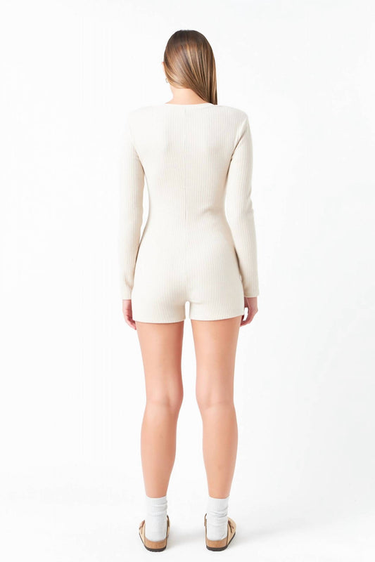 2.7 August Apparel - Ribbed Knit Romper