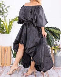 Karen Kane - Off The Shoulders Top And Hi-lo Skirt Set