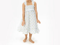 Angel Dear - Girls Lovely Lemons Smocked Ruffle Sundress