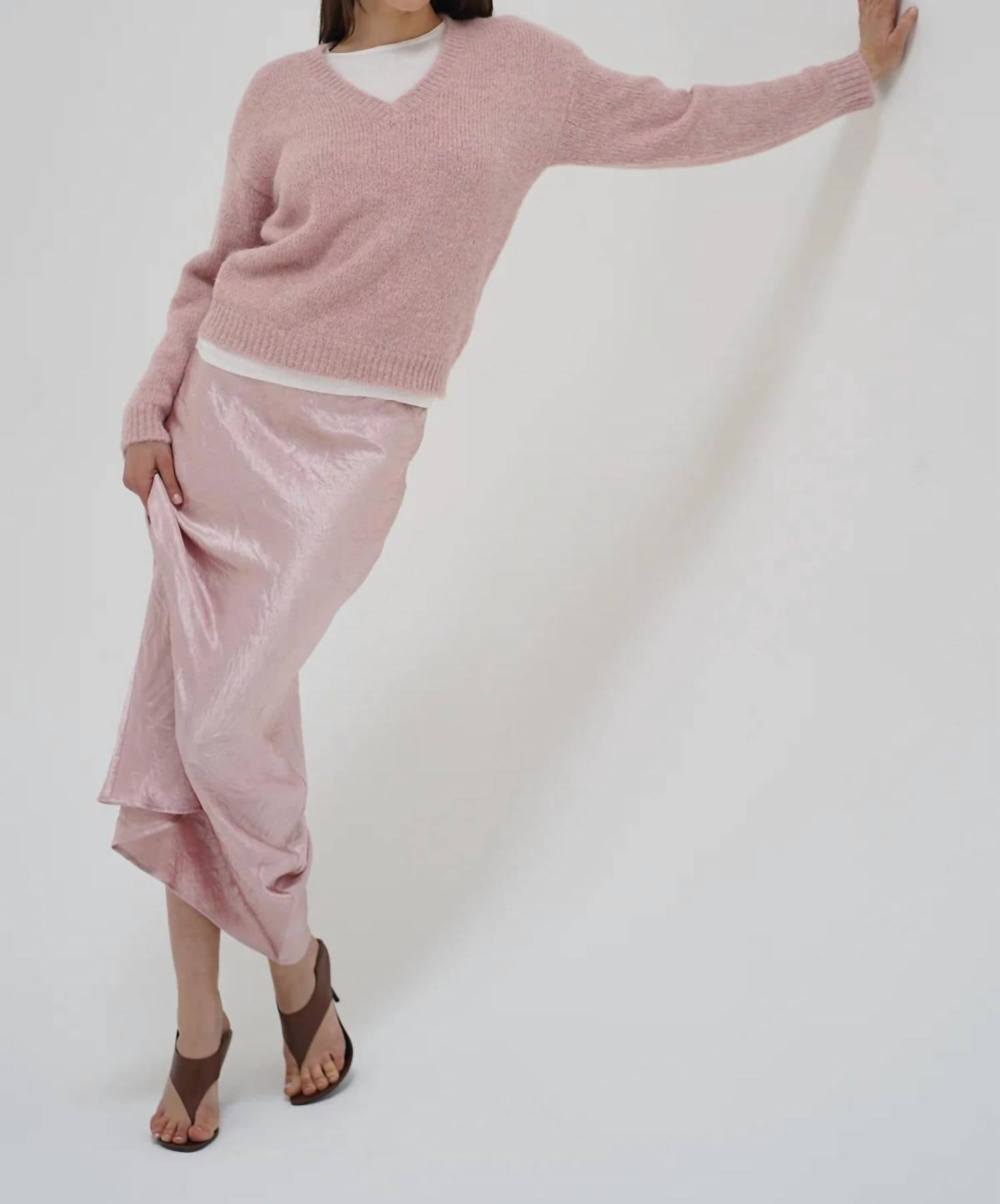 Lna - Eva Shine Maxi Skirt