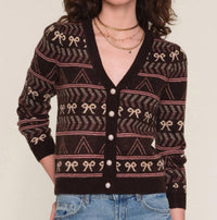 Heartloom - Tulum Bow Print Cardigan