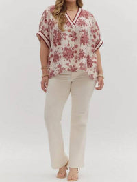 Entro - Floral Burst Dolman Top