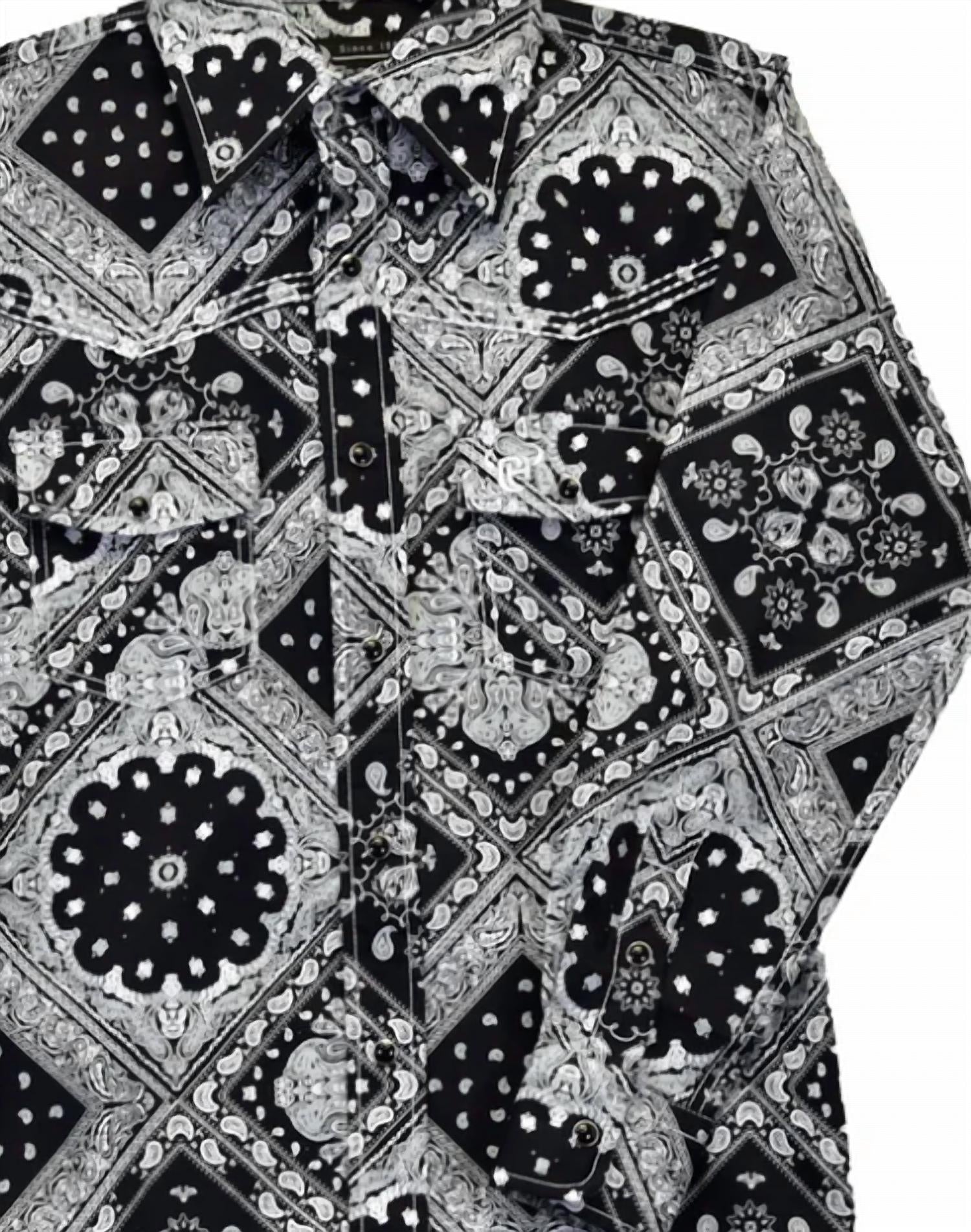Cowboy Hardware - Boy's Bandana Long Sleeve Print