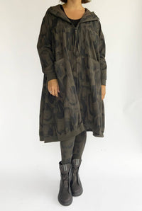 Grizas - Print Zip Up Long Jacket