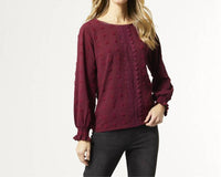 Coco + Carmen - Samara Long Sleeve Swiss Dot Top
