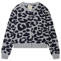 Jumper1234 - Merino Leopard Crew Cardigan