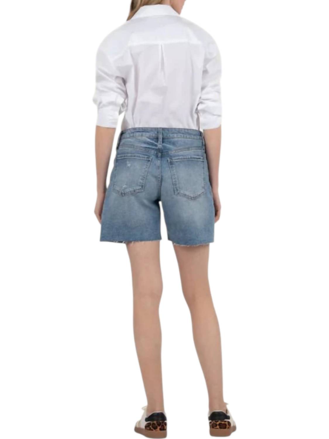 Kut From The Kloth - Hailey High Rise Short With Raw Hem