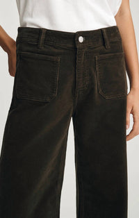 mavi Paloma Marine High Rise Wide Leg Pants in dollar bill cord - women's pants - view 4