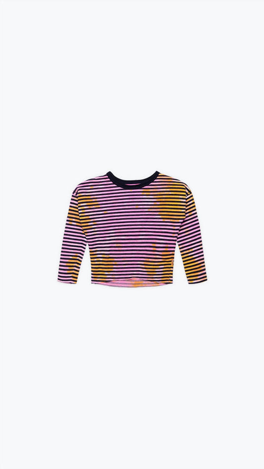 Girls - L/S Slouch Raw Edge Crew Shirt