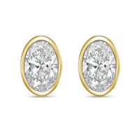 Diana M Jewels - Women's Oval Lab-grown Diamond Stud Earrings (2.00 Tcw) - Classic