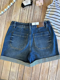 Judy Blue - Women's Highrise Cuff Jogger Shorts