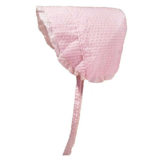 Huggalugs - Baby Girls Seersucker Sunbonnet