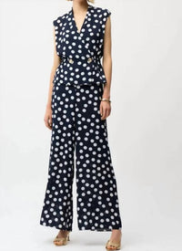 Joseph Ribkoff - Polka Dot Palazzo Pants