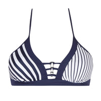 Lise Charmel Rayure En Ligne Bikini Top in rayure croisiere - women's swimwear - alternate view